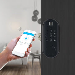 Smart Lock Password Keyless Voice Indicated Door Lock Biometric Digital Smart Door Lock for Home Security