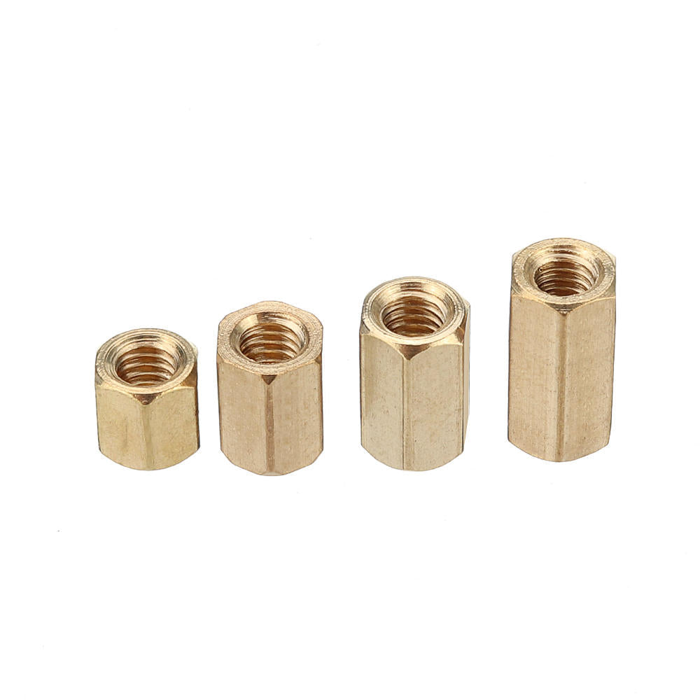 M4BH2 136Pcs M4 Brass Hex Column Standoff Support Spacer Pillar For PCB Board Screw Nut Assortment Set