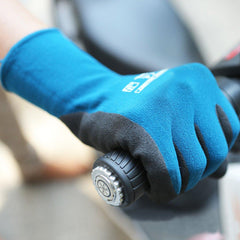 Garden Housework Gloves Waterproof Durable Nylon with Nitrile Sandy Coated Protection Safty Glove