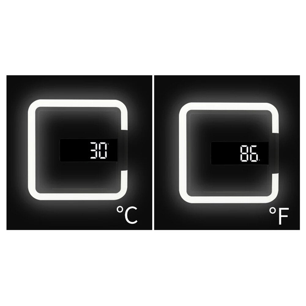 Digital Clock LED Wall Remote Controled RGB Mirror Clock