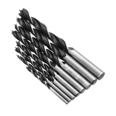 8pcs 3-10mm Twist Drill Bit Carbon Steel 3 Flutes Wood Drill Bit Tool
