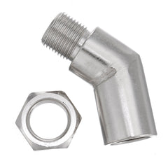 Adjustable Lambda Oxygen Sensor Boss Extender Spacer 45 Degree