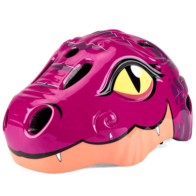 Cartoon Dinosaur Kids Bicycle Helmets Children Cycling Skating Scooting Helmet Kid Headpiece For Outdoor Sports Riding Skating