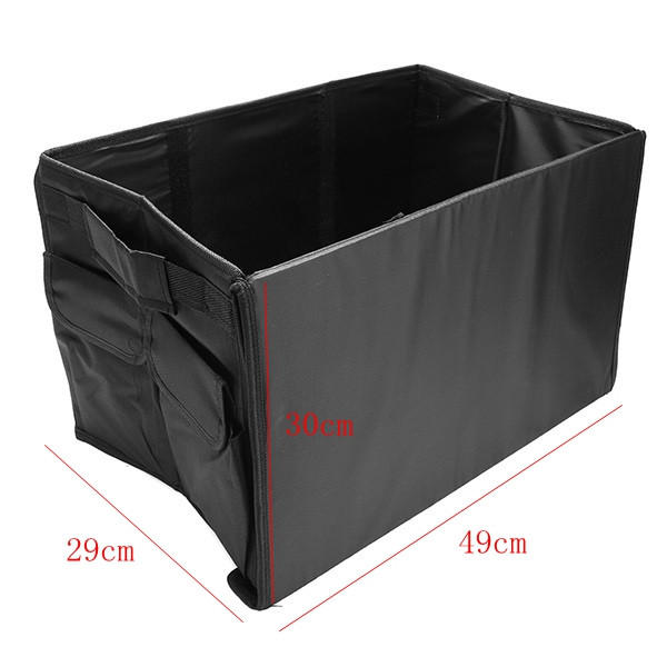 Oxford Cloth Collapsible Car Storage Box Trunk Storage Compartment 49X29X30cm