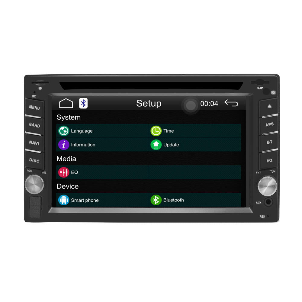 6.2 Inch 2 Din HD Car DVD Player Radio Stereo WinCE Bluetooth Carplay for GPS Navigation Support Rear Camera