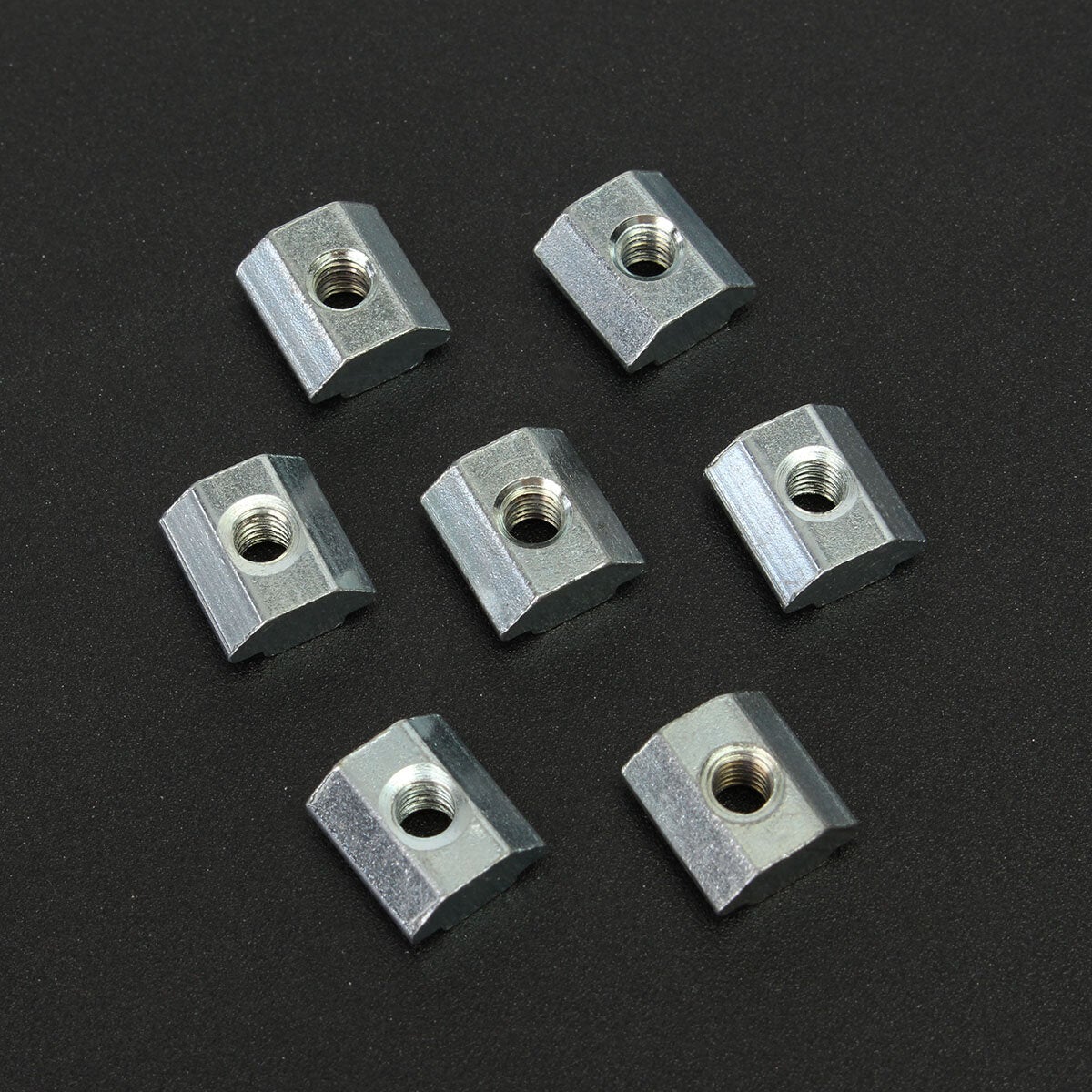 50pcs T Sliding Nut Block for 2020 Aluminum Profile Zinc Coated Plate Aluminum Accessories