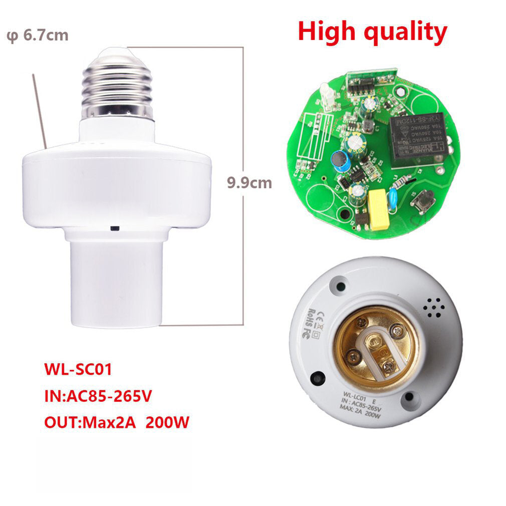 Bluetooth Mesh Smart Light Socket Lamp Holder Voice Control Timer Light Holder For E27 LED Bulb Google Home Amazon Amazon Alexa
