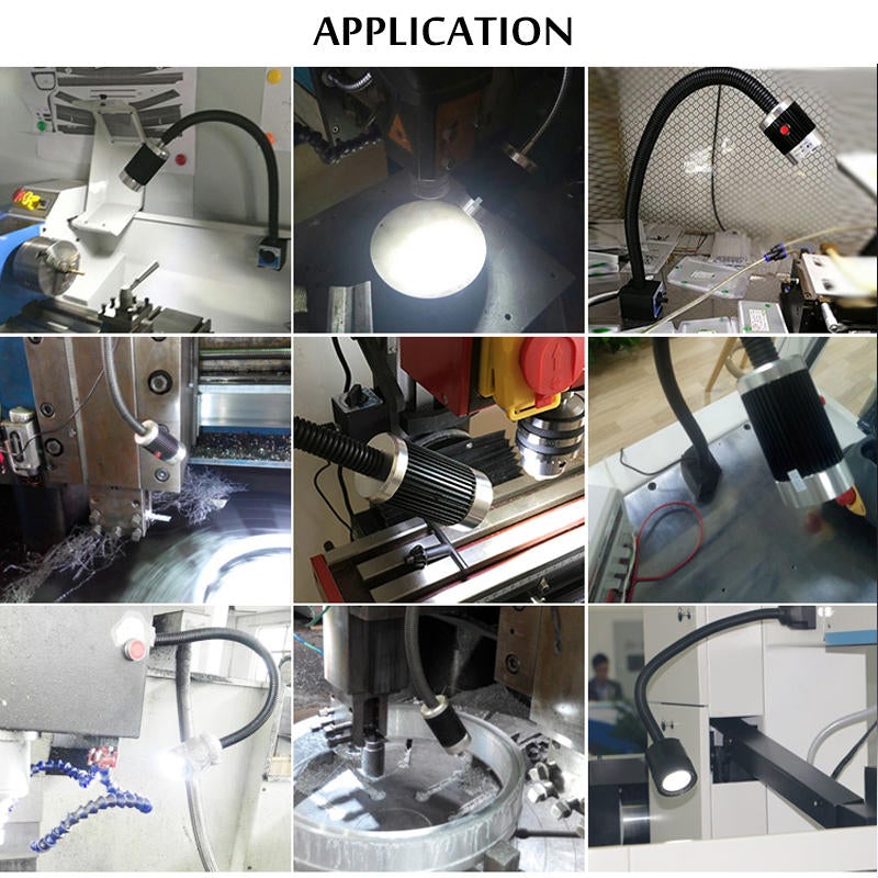 110-220V 9W Magnetic Base Work Light Aluminum Alloy Working Tool For CNC Machine