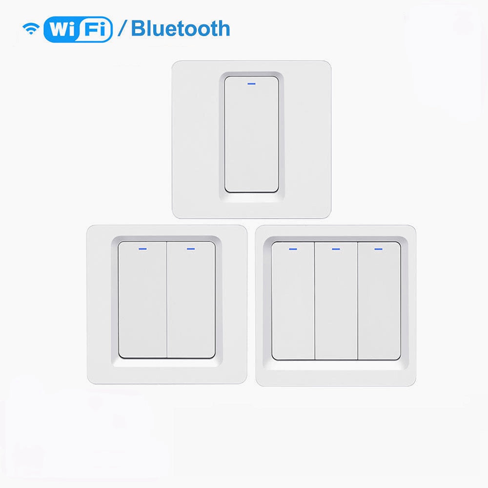 WiFi Smart Switch Bluetooth /Voice Control / Switch Work With Tuya APP Alexa Google Home 1/2/3 Way