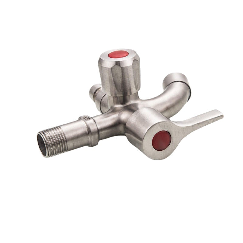 Multifunctional Sink Stainless Steel Brushed Double Tube Drawing Drainer Water Faucet