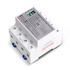 63A 80A 380V Auto-recovery Protective Device Mounted DIN Rail Self Reconnect Surge 3 Phase Protector