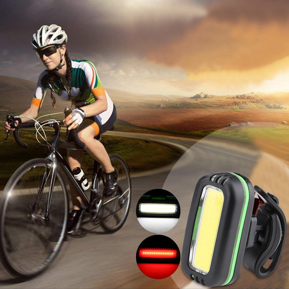 2-in-1 500LM COB LED Cycling Bicycle Bike Light Headlight Headlamp 7 Modes 90 Rotation