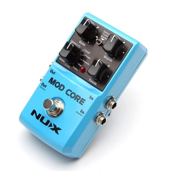 Core Guitar Effects Pedal 8 Modulation Effects Chorus Flanger Phaser Rotary Pan U-vibe and Vibrato true bypass Tone Lock