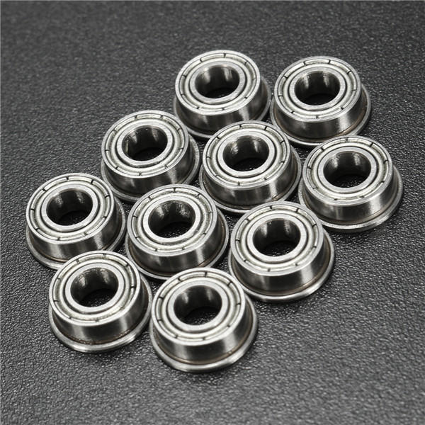 10pcs 5x10x4mm Flanged Ball Bearings Double Shielded Ball Bearing
