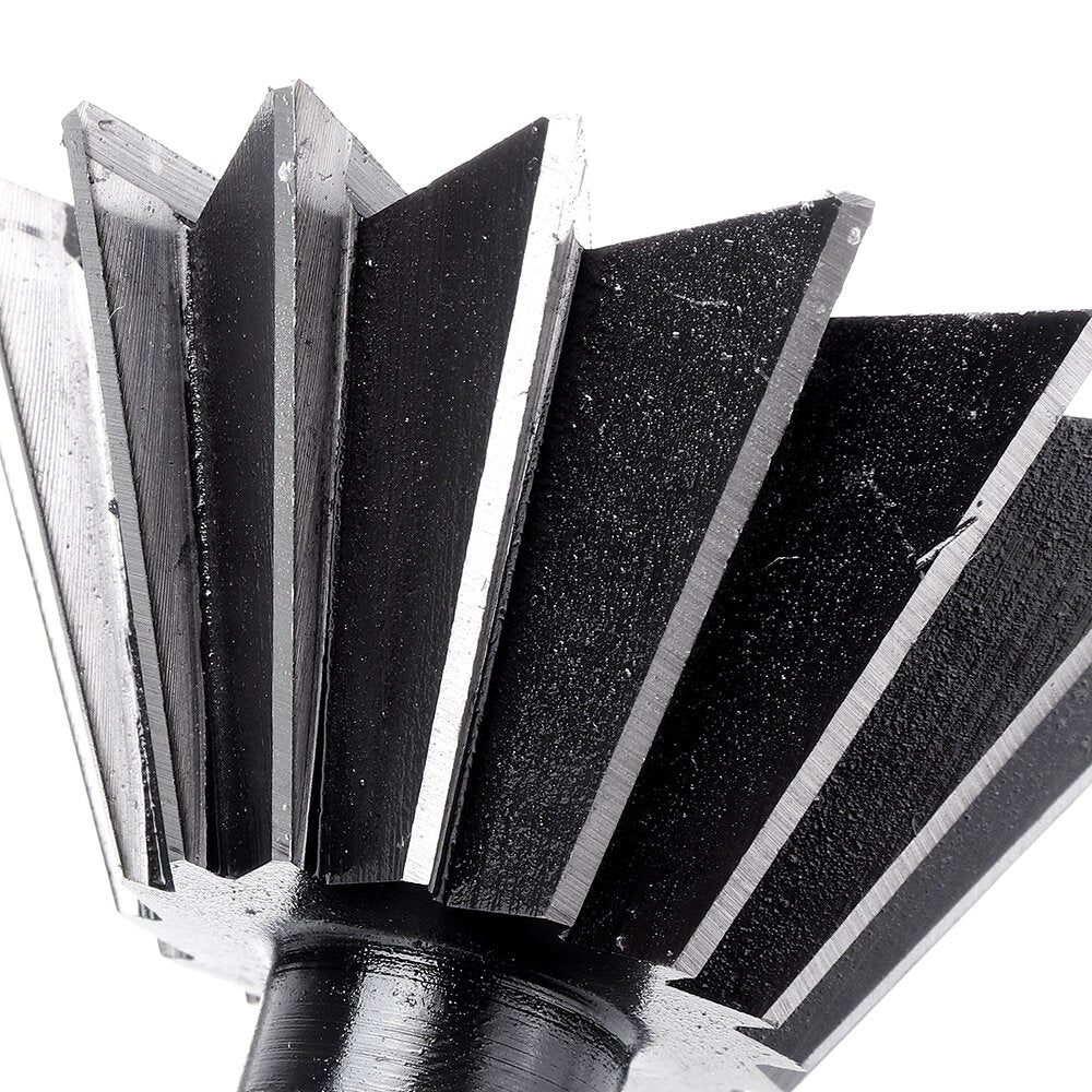 60 Degree 40-60mm HSS Straight Shank Dovetail Groove Slot Milling Cutter End Mill CNC Bit