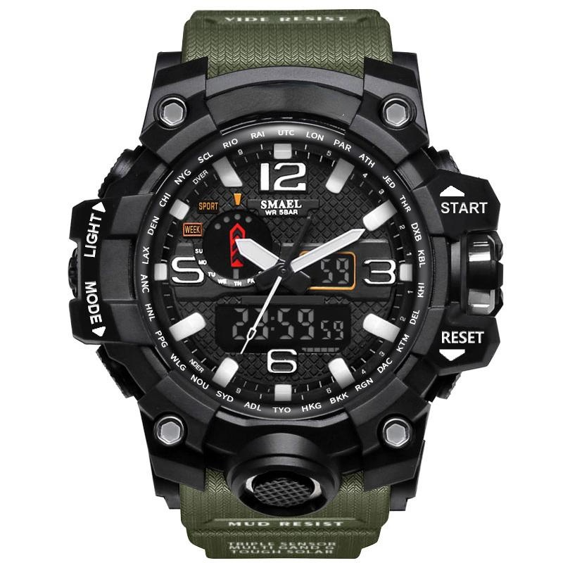 Waterproof Sport Dual Display Watch