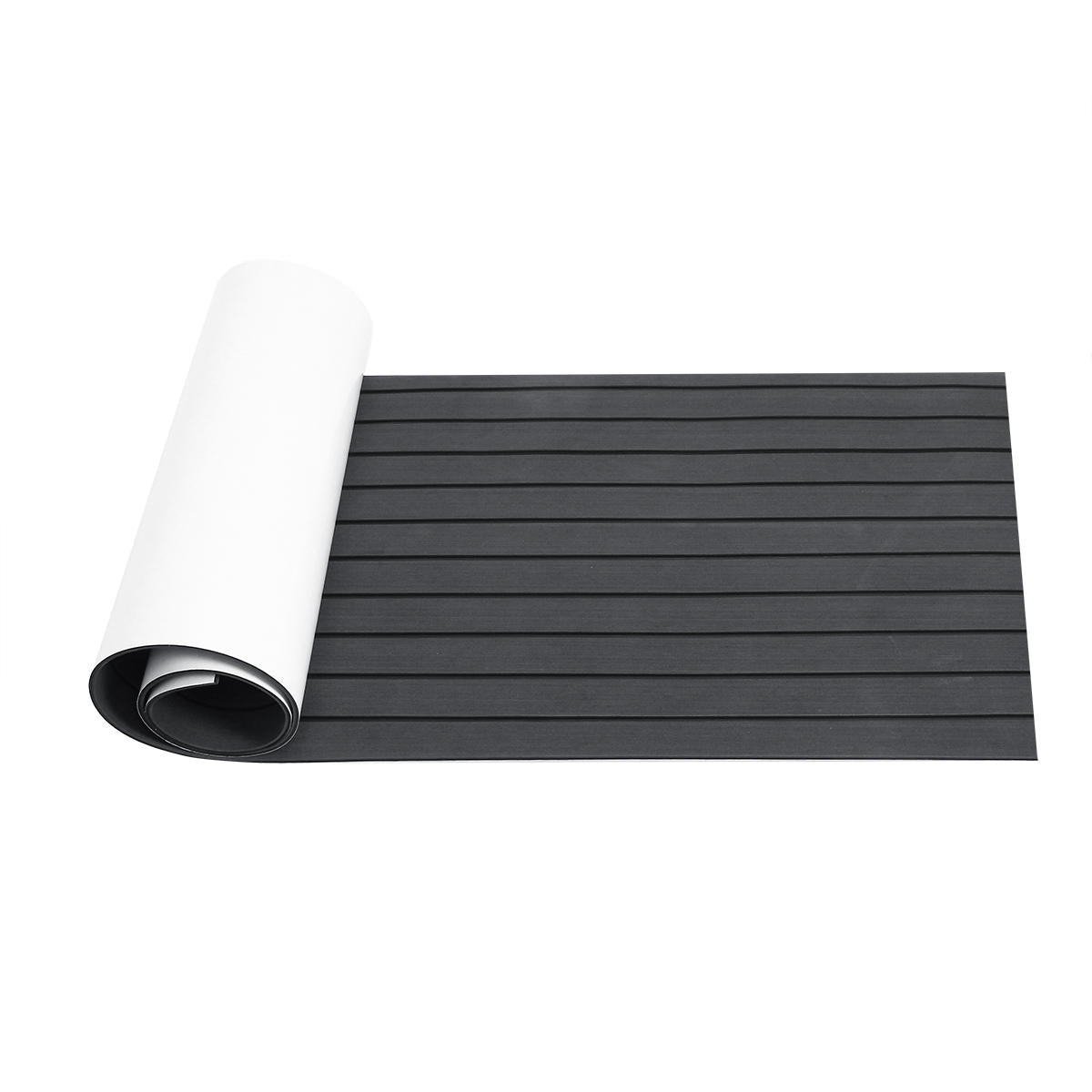 Marine Flooring Faux Teak EVA Foam Boat Decking Sheet Grey+Black 2400x600x6mm