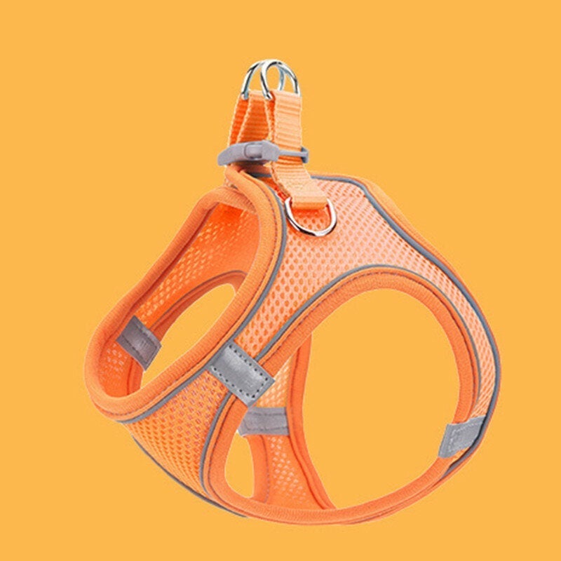 Pet Dog Cat Breathable Comfortable Strap Night Reflection Dog Strap with Safety Buckle Convenient for Outdoor Activities