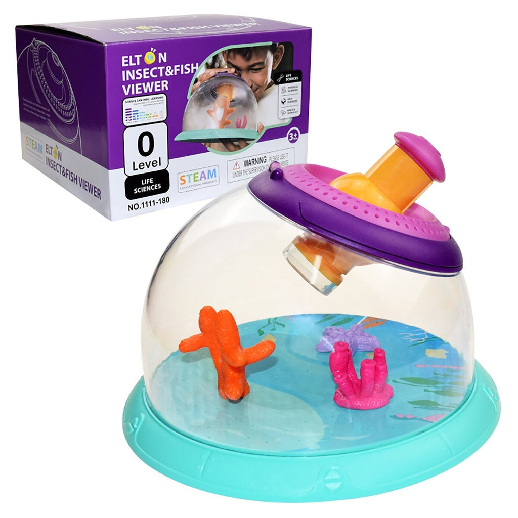 Children Science Observation Box Insect Biological Container with Magnifying Viewer Educational Toy for Kids Gift