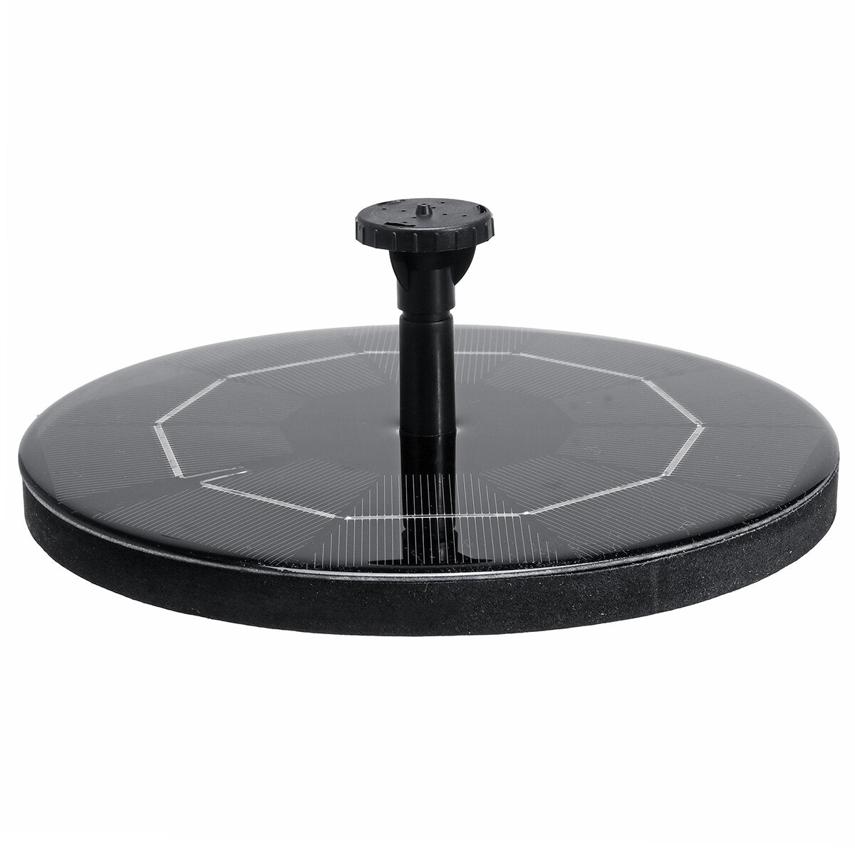 8-in-1 Solar Bird Water Fountain Set 3.5W Circle Floating Pump for Working at Cloudy or Night