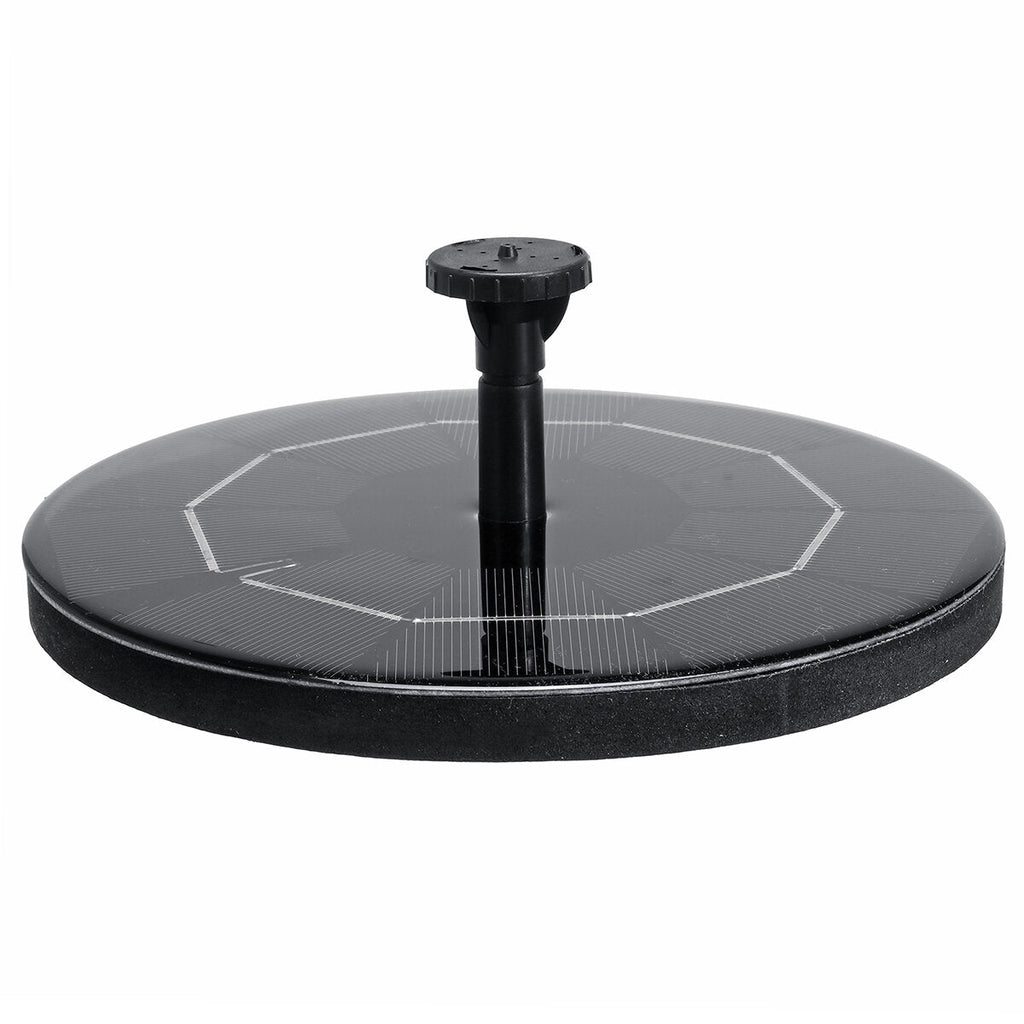 8-in-1 Solar Bird Water Fountain Set 3.5W Circle Floating Pump for Working at Cloudy or Night