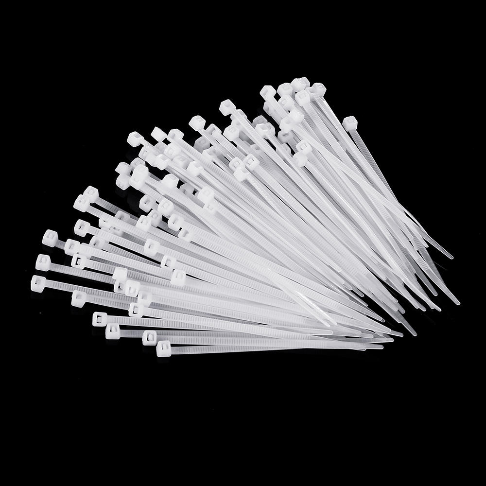 Nylon 1000Pcs 3mm 8/10/12/15cm White Nylon Self-locking Cable Tie Zip Ties Strong Tensile Strength