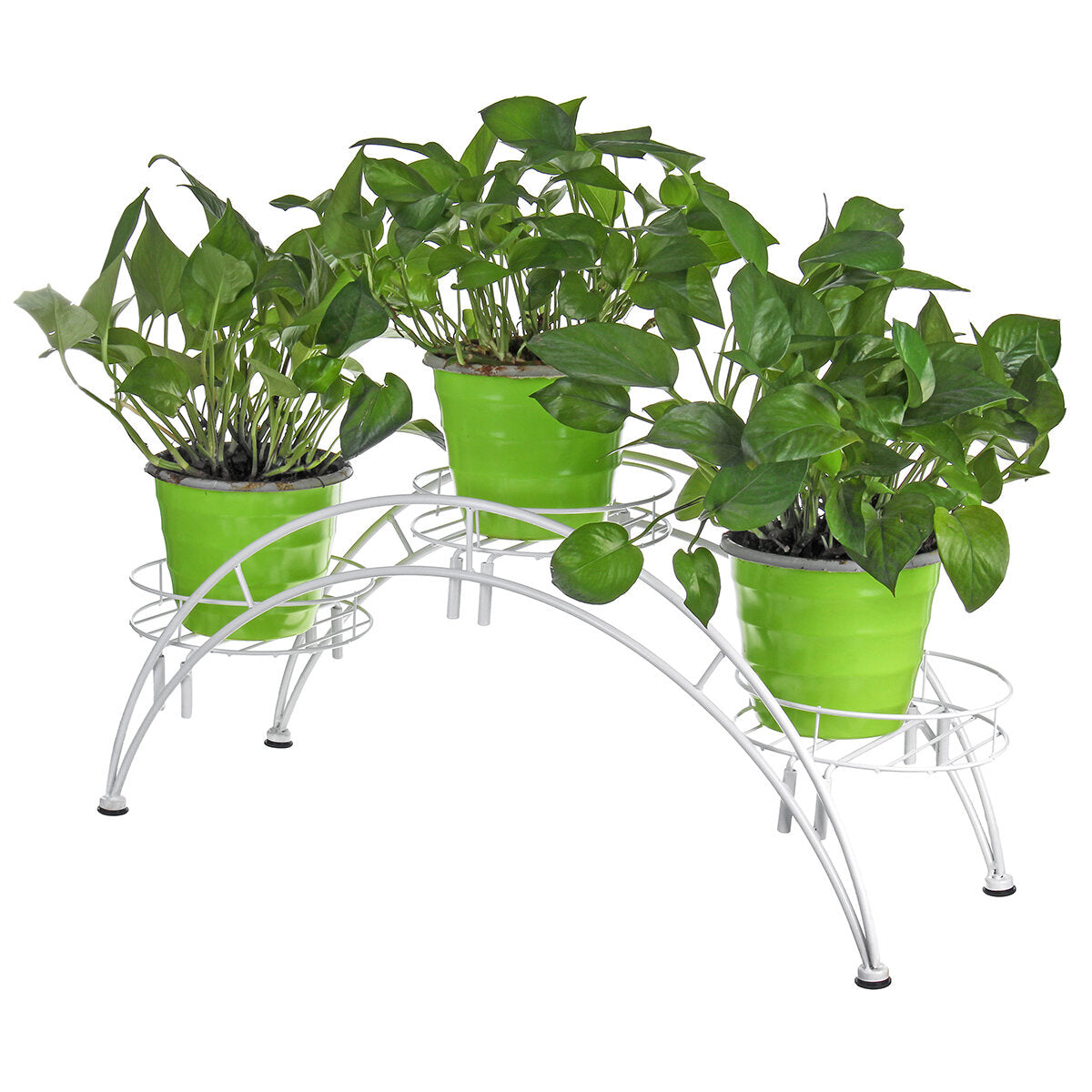 Curved Flower Rack Metal Flower Stand Plant Stand Balcony Garden Flower Plant Stand Bonsai Display Shelf