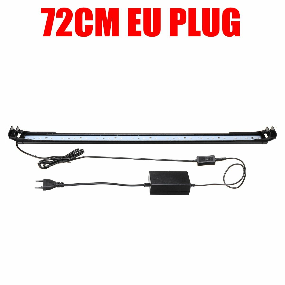 72CM 24W Aquarium Light Fish Tank Lamp Aquarium Led Lighting Indoor Plants Fishing Luminaria RGB Dimming with Remote Control