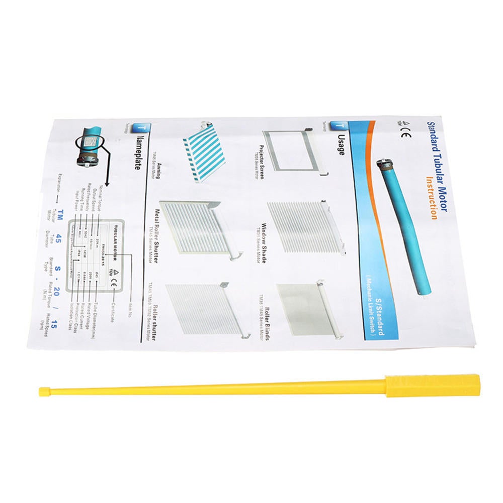 AC 220V 145W 0.65A 35mm DIY Electric Roller Blind Shade Tubular Motor Kit Set 17RPM