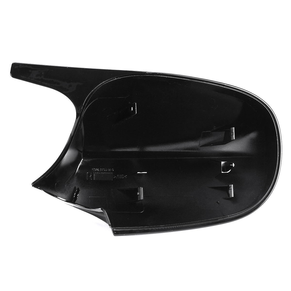 Car Rear View Mirror Cap Cover Replacement Left & Right Glossy Black