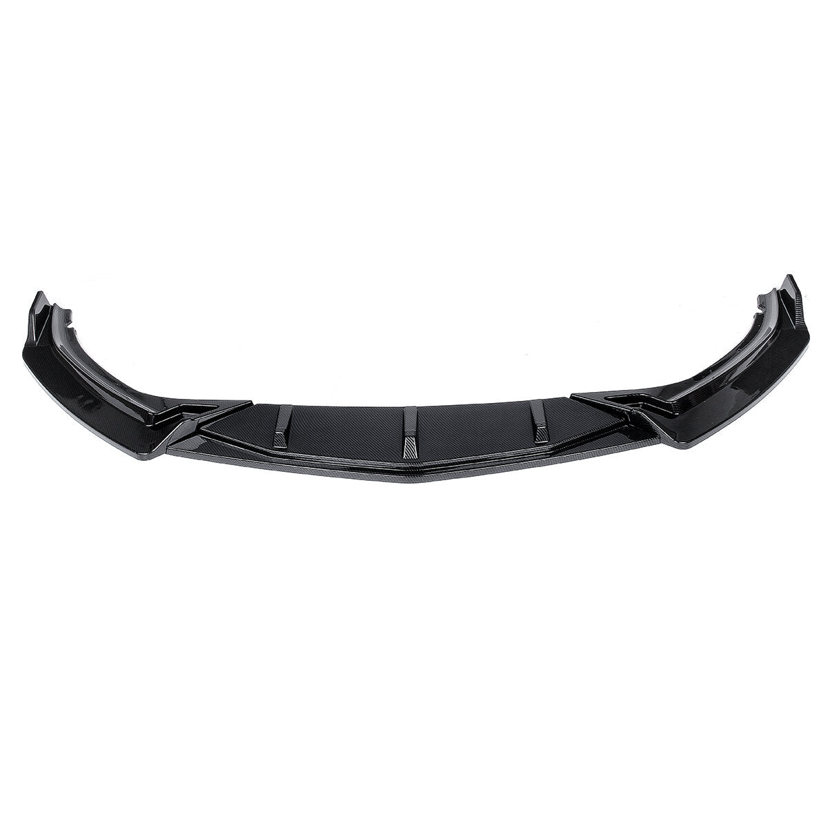 3Pcs Carbon Fiber Look Car Front Bumper Splitter Lip Diffuser Body Kit Spoiler Guard Protection