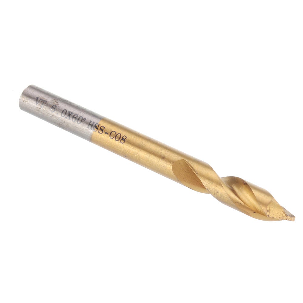 3-12mm Spot Drill 60 Degree Titanium Coated M42 Cobalt Chamfer Drill Location Center Bit