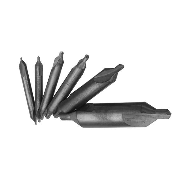 6pcs 1/1.5/2/2.5/3/5mm Nitride Center Drills 60 Degree HSS Countersink Drill