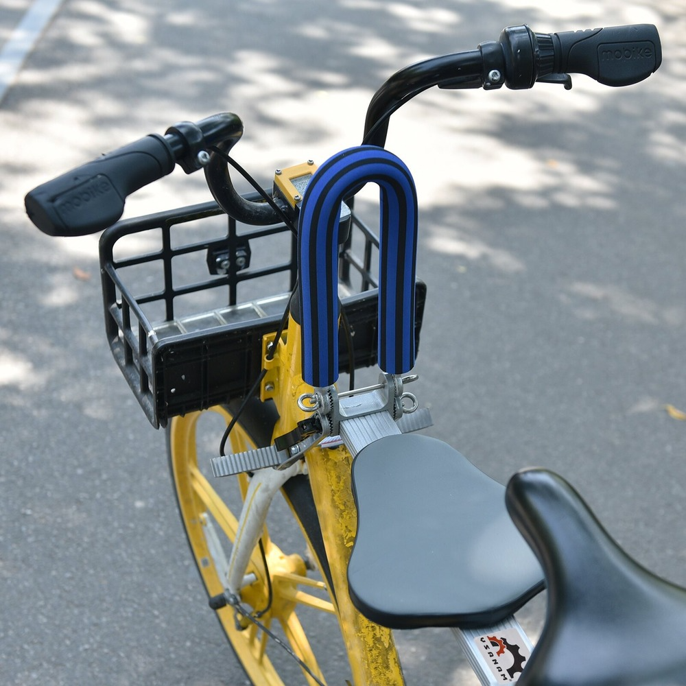 Children's Bicycle Seat With Armrest Front Portable Quick Release Folding
