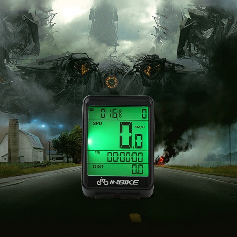 Bicycle Computer Backlight Wireless Waterproof MTB Bike Cycling Odometer Stopwatch Speedometer Watch LED Digital Rate
