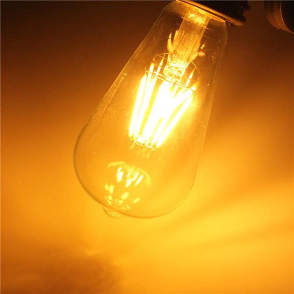 E27 6W COB Filament Energy Saving Incandescent Bulb Retro Edison Light Bulb AC 220V