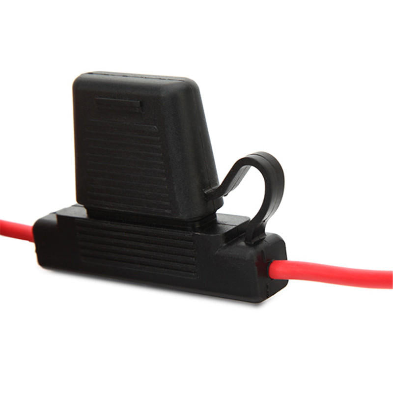 Large Blade Inline Car Fuse Holder Waterproof 10 AWG Gause with 30AMP Fuse