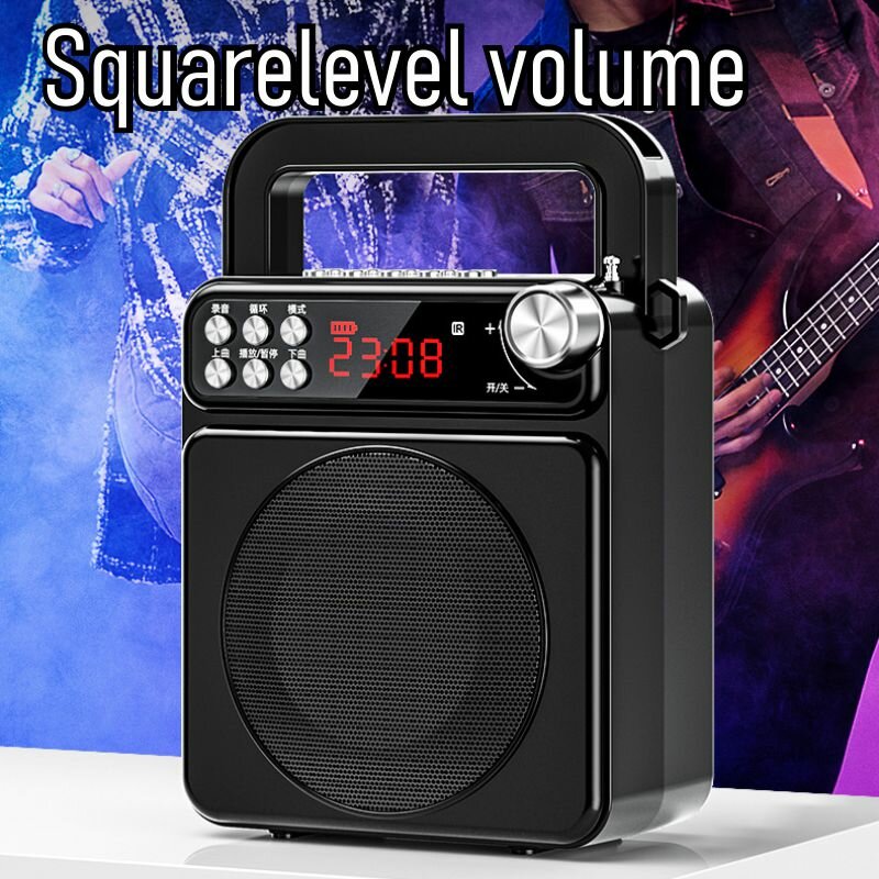 Bluetooth 5.0 Wireless Speaker Square Dance Speaker 2400mAh Battery Outdoor High Power Surround Stereo Sound
