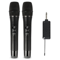 2 Wireless Microphone VHF Professional Mic Transmitter Receiver DJ For Square Speaker Mixer Live Sound Card K Song Karaoke