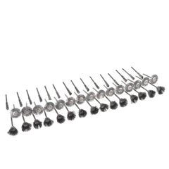 45pcs 3mm Shank Stainless Steel Wire Brush Polishing Wheel for Rotary Tool