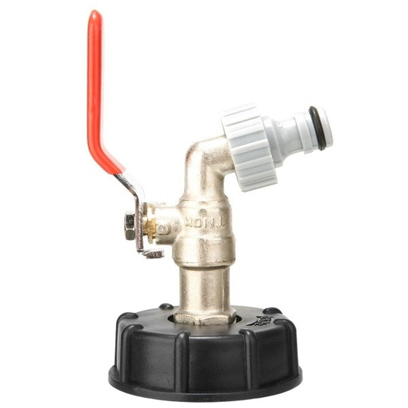 Tote Tank Valve Drain Adapter 1/2" Garden Hose Faucet Water Connector Tool