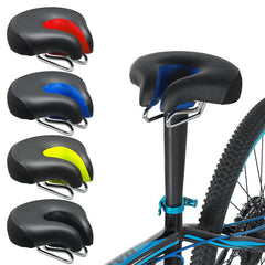 Bicycle Noseless Saddle Wide Large Soft PVC PU Pad