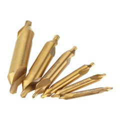 HSS Titanium Coated Center Drill Bit 1/1.5/2/2.5/3/5mm 60 Degree Countersink Drill Bit