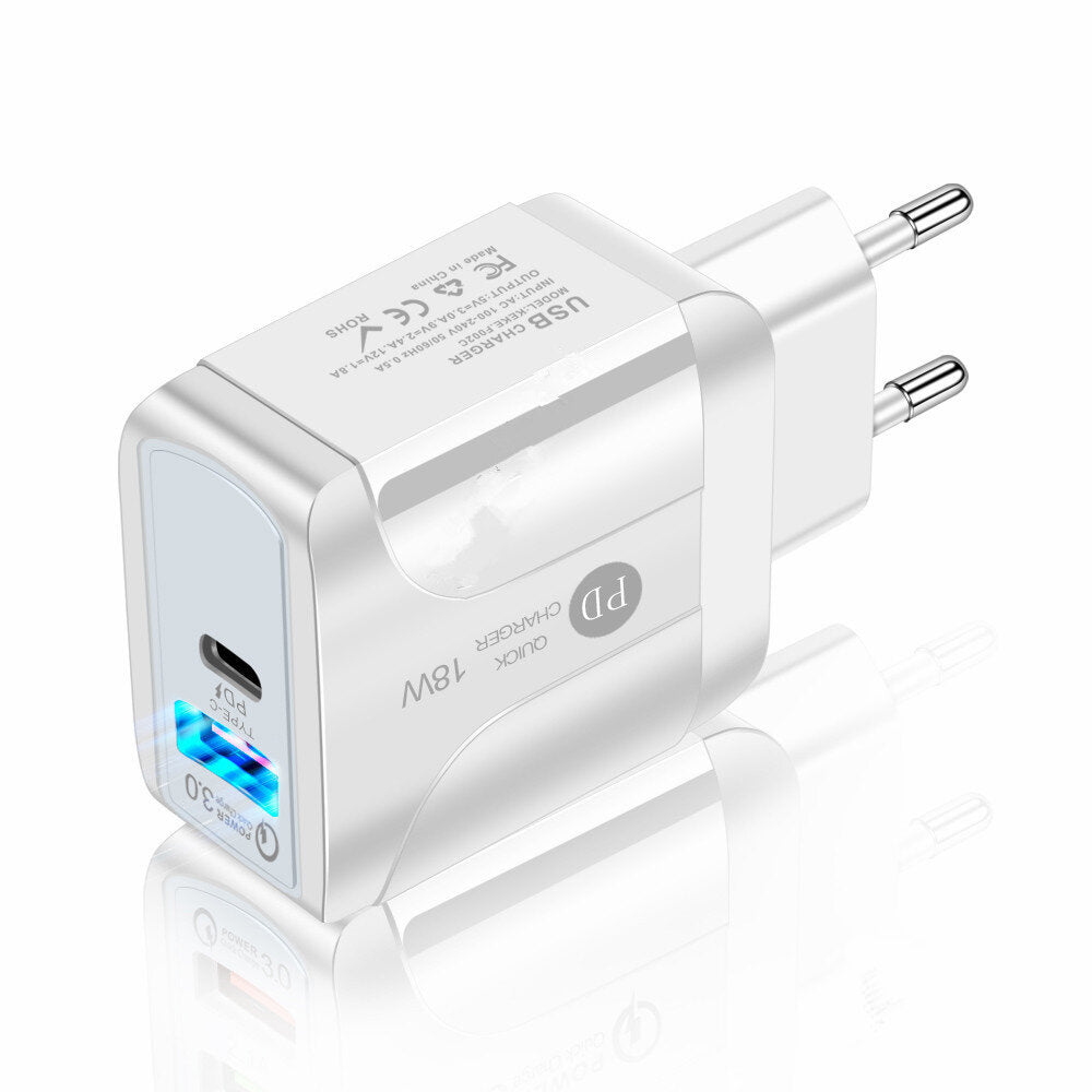18W USB Quick Charger Power Adapter for Tablet Smartphone