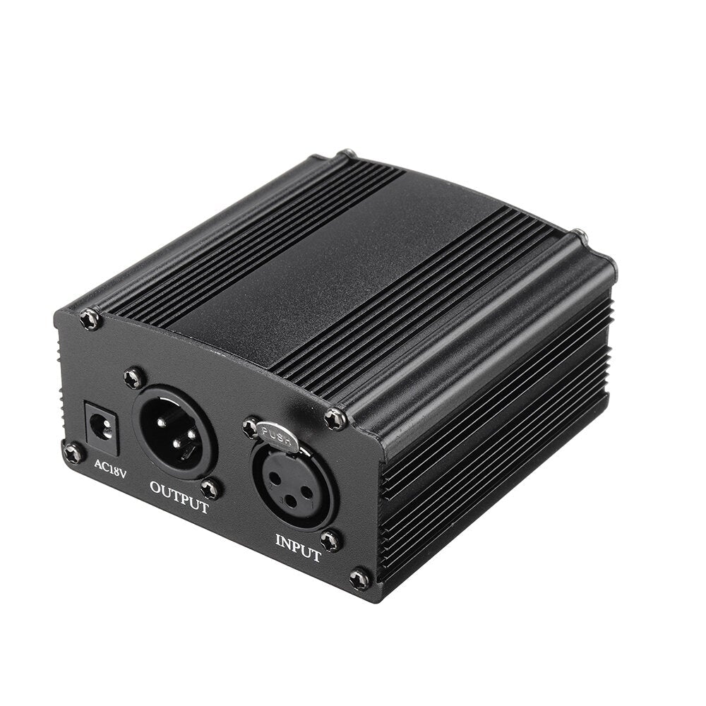 48V Phantom Power For BM 800 Condenser Microphone Studio Recording Karaoke Supply Equipment EU/US Plug Audio Adapter DC Power
