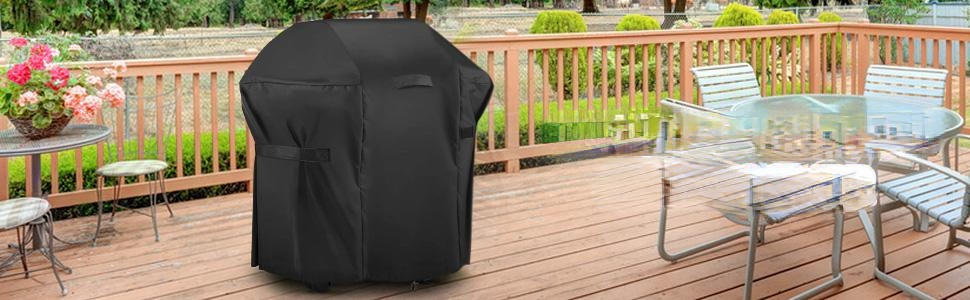 BBQ Grill Cover 30x25x47 inch Heavy Duty Waterproof Small Gas Grill Cover Waterproof/Windproof/Dust UV Resistant BBQ Special Grill Cover