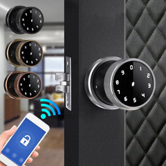 Smart Digital Door Lock Battery Powered APP Touch Password Keyless Latch Security Lock