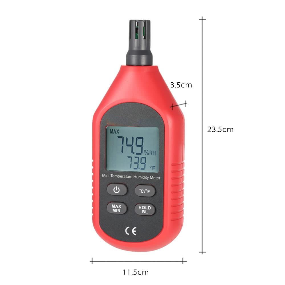 Portable Indoor Mini Digital Temperature Humidity Meter Thermometer Hygrometer