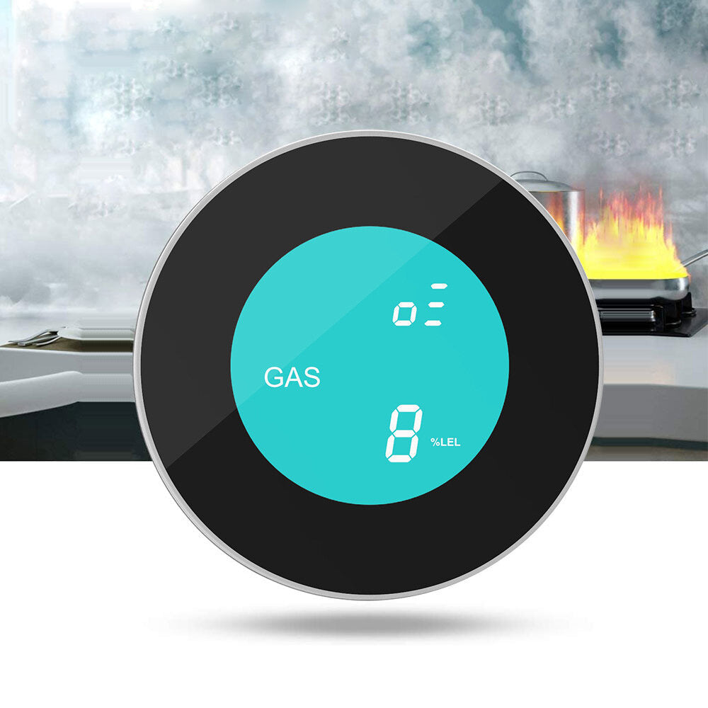 Wifi Gas Sensor Combustible Natural Gas Leak Detector App Alert Push Smart Alarm Sensor for Home