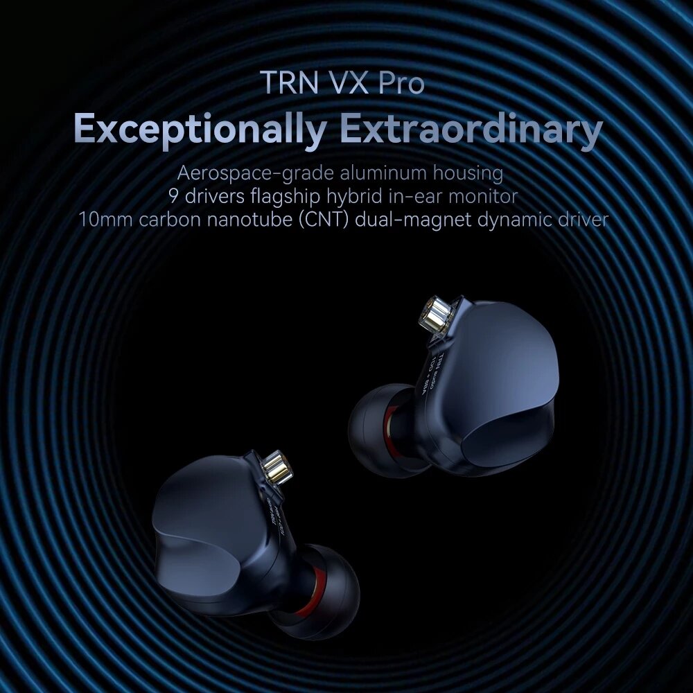In-ear Earphones Hi-Fi High Earplugs With 2PIN Cables for V90 X7 BT30 VXPRO T300 BA15 MT1